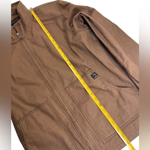 DRI-DUCK Barn Chore Coat Unlined Trail Canvas Jacket in Tobacco Brown - Picture 11 of 13